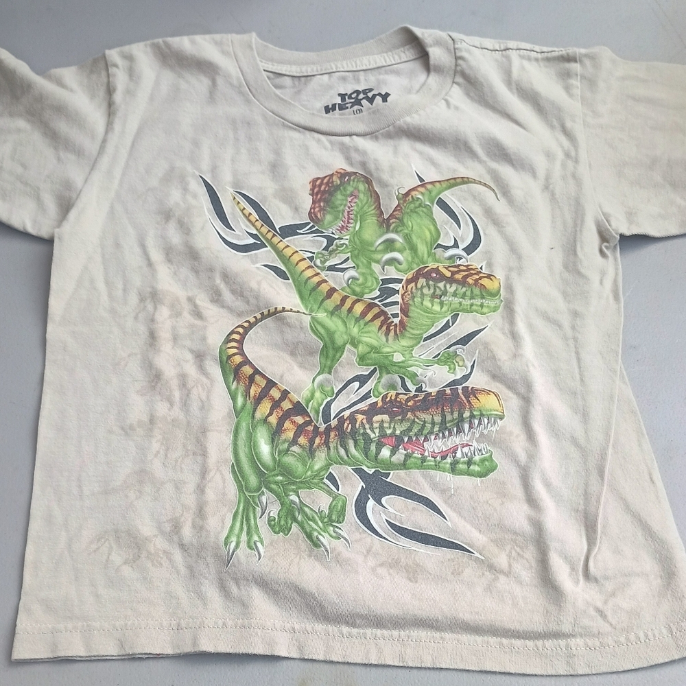Dinosaur Graphic Kids Tee - White